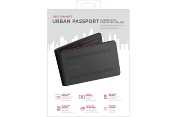 Image of KeySmart Urban Union Passport Wallet, Black, KS838-BLK