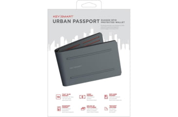 Image of KeySmart Urban Union Passport Wallet, Grey, KS838-GRY