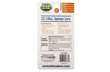 Image of Kid Casters Kid Casters Spinner Lures, 2 Per Pack, Multicolor, KC2CB