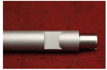 Image of KIDD Innovative Design Fluted 18 Inch Match Stainless Steel Bull Barrel Bead, Blasted, Silver, 22BRL-SS-F-18-BB