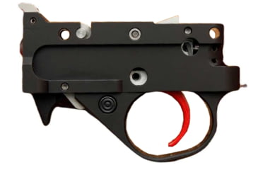 Image of KIDD Innovative Design Two Stage Trigger Unit For Ruger 1022, Curved Extended, Black Red, TG2-B-RC-X