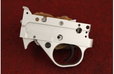 Image of KIDD Innovative Design Two Stage Trigger Unit For Ruger 1022, Curved Extended, Silver Black, TG2-S-BC-X