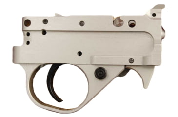 Image of KIDD Innovative Design Two Stage Trigger Unit For Ruger 1022, Curved Extended, Silver Black, TG2-S-BC-X