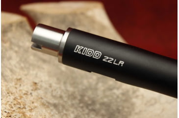 Image of KIDD Innovative Design Ultra Lightweight Fluted Bull Threaded Capped Barrel For Ruger 10/22, Black, 22BRL-UL-B-TC