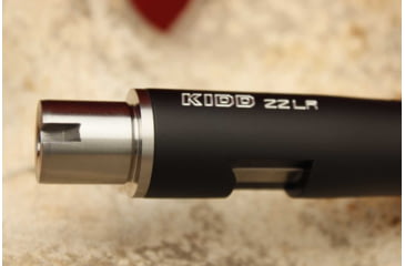 Image of KIDD Innovative Design Ultra Lightweight Fluted Bull Threaded Capped Barrel For Ruger 10/22, Black, 22BRL-UL-B-TC