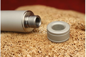 Image of KIDD Innovative Design Ultra Lightweight Fluted Bull Threaded Capped Barrel For Ruger 10/22, Silver, 22BRL-UL-S-TC