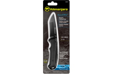 Image of USED Kilimanjaro Gear Allatro Assisted Open Folding Knife,3.6in, Black G10 Handle, Black Plain Blade KJ910117, EDEMO1, Used, Condition Like New, Inspect and Rebox