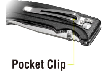 Image of Kilimanjaro Gear Allatro Assisted Open Folding Knife,3.6in, Black G10 Handle,Plain Blade KJ910116