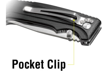 Image of Kilimanjaro Gear Allatro Folding Knife,3.6in, Black G10 Handle,Plain Blade KJ910018