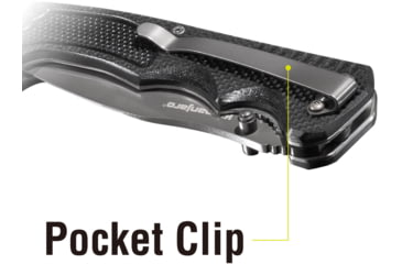 Image of Kilimanjaro Gear Annex Folding Knife,3.5in, Black G10 Handle, Black ComboEdge Blade KJ910030
