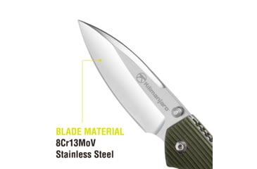 Image of Kilimanjaro Gear Firma Folding Knife,3.2in Plain Blade,OD Green Handle KJ910016