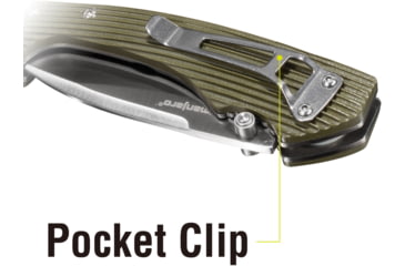 Image of Kilimanjaro Gear Firma Folding Knife,3.2in Plain Blade,OD Green Handle KJ910016