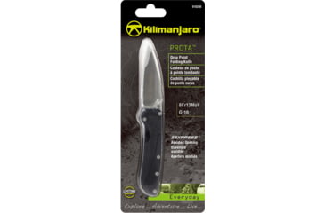 Image of Kilimanjaro Gear Prota Assisted Open Folding Knife,2.6in, Black G10 Handle,Plain Blade KJ910200