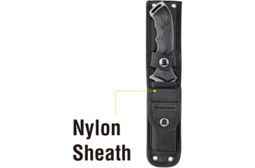 Image of Kilimanjaro Gear Shira Survival Fixed Blade Knife,4.7in, Black Handle, Black ComboEdge Blade KJ910094