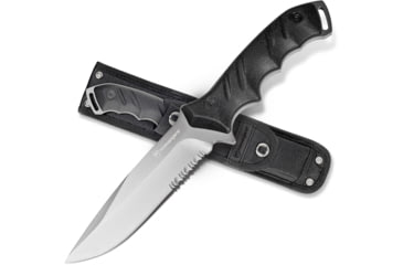 Image of Kilimanjaro Gear Shira Survival Fixed Blade Knife,4.7in, Black Handle, Black ComboEdge Blade KJ910094