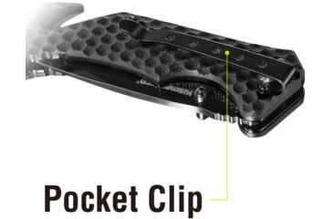 Image of Kilimanjaro Gear UTAC Rescue Folding Knife,3.5in, Black G10 Handle, Black Tanto Blade KJ910033
