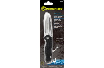 Image of Kilimanjaro Gear Vello Folding Knife/Multi Tool,3.7in, Black G10 handle,Plain Blade KJ910036