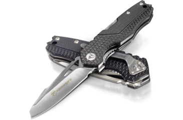 Image of Kilimanjaro Gear Vello Folding Knife/Multi Tool,3.7in, Black G10 handle,Plain Blade KJ910036