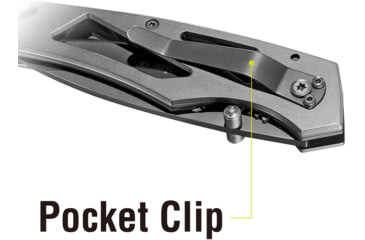 Image of Kilimanjaro Gear Vertice Folding Knife,2.6in,Skeletonized Black Handle, Black Plain KJ910061