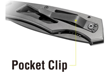 Image of Kilimanjaro Gear Vertice Folding Knife,2.6in,Skeletonized Handle,Plain Blade KJ910062
