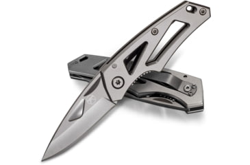 Image of Kilimanjaro Gear Vertice Folding Knife,2.6in,Skeletonized Handle,Plain Blade KJ910062