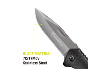Image of Kilimanjaro Gear Victus Folding Knife,2.5in, Black Handle, Black Plain Edge KJ910086