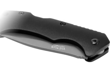 Image of Kilimanjaro Gear Victus Folding Knife,2.5in, Black Handle, Black Plain Edge KJ910086