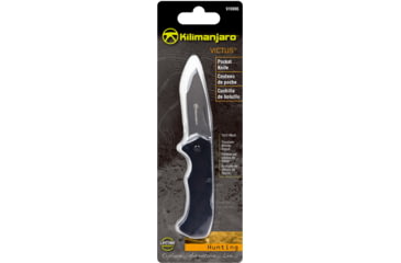 Image of Kilimanjaro Gear Victus Folding Knife,2.5in, Black Handle, Black Plain Edge KJ910086