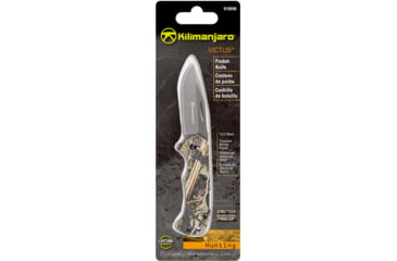 Image of Kilimanjaro Gear Victus Folding Knife,2.5in,Camo Handle, Black Plain Edge KJ910090