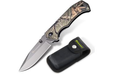 Image of Kilimanjaro Gear Victus Folding Knife,3.5in,Camo Handle, Black Plain Edge KJ910087