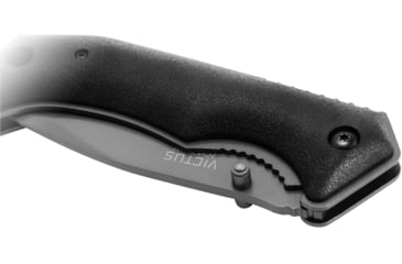 Image of Kilimanjaro Gear Victus Folding Knife,3in, Black Handle, Black Plain Edge KJ910085