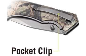 Image of Kilimanjaro Gear Victus Folding Knife,3in,Camo Handle, Black Plain Edge KJ910089