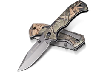 Image of Kilimanjaro Gear Victus Folding Knife,3in,Camo Handle, Black Plain Edge KJ910089