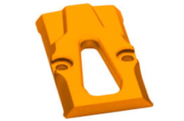 Image of Killer Innovations Sig P320 Slide Rmr Cover Plate, Gold, SIGMISC324GLD