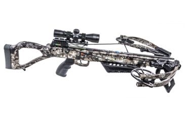 Image of Killer Instinct Brawler Crossbow w/ Lumix 4 x 32 IR-W Scope, Rope Cocker, String Suppressors, 5-Bolt Quiver, 3 HYPR Lite Bolts and Field Tips, Stick of Rail Lube, Chaos Brown, 185lbs, 1102