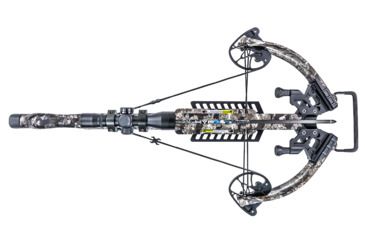 Image of Killer Instinct Brawler Crossbow w/ Lumix 4 x 32 IR-W Scope, Rope Cocker, String Suppressors, 5-Bolt Quiver, 3 HYPR Lite Bolts and Field Tips, Stick of Rail Lube, Chaos Brown, 185lbs, 1102