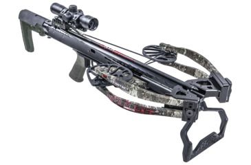 Image of Demo, Killer Instinct Furious Pro 9.5 Crossbow w/ Lumix 4 x 32 IR-E Scope, Rope Cocker, String Suppressors, 5-Bolt Quiver, HYPR Bolts and Field Tips, Stick of Rail Lube, True Timber Strata, 1093-DEMO