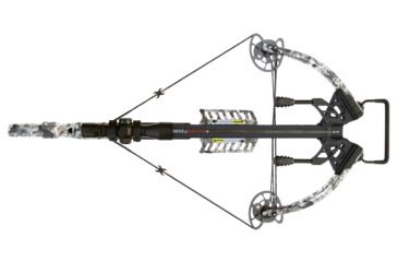 Image of Killer Instinct Ripper 415 Crossbow w/ Lumix 4 x 32 IR-W Scope, Rope Cocker, String Suppressors, 5-Bolt Quiver, 3 HYPR Lite Bolts and Field Tips, Stick of Rail Lube, Chaos Green, 200lbs, 1105