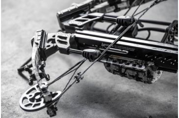 Image of Killer Instinct Ripper 415 Crossbow w/ Lumix 4 x 32 IR-W Scope, Rope Cocker, String Suppressors, 5-Bolt Quiver, 3 HYPR Lite Bolts and Field Tips, Stick of Rail Lube, Chaos Green, 200lbs, 1105
