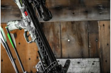 Image of Killer Instinct Ripper 415 Crossbow w/ Lumix 4 x 32 IR-W Scope, Rope Cocker, String Suppressors, 5-Bolt Quiver, 3 HYPR Lite Bolts and Field Tips, Stick of Rail Lube, Chaos Green, 200lbs, 1105