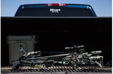 Image of Killer Instinct Ripper 415 Crossbow w/ Lumix 4 x 32 IR-W Scope, Rope Cocker, String Suppressors, 5-Bolt Quiver, 3 HYPR Lite Bolts and Field Tips, Stick of Rail Lube, Chaos Green, 200lbs, 1105