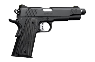 Image of Kimber Custom-TLE-II Pistol, .45 ACP, 5.5 in barrel, matte black steel frame, black synthetic grip, recoil operated semi-automatic, single-action, grip safety, manual thumb safety, fixed tritium 3-dot night, 7 round magazine, KMBR-CTM-TLE-II-2-FRRMPG