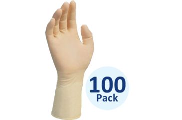 Image of Kimberly Clark Kimtech G3 Hand-Specific Latex Gloves, 50 Lefts and 50 Rights per Bag, Powder-Free, Natural Color, 9, 100 Pack, HC1490/ 32933-740