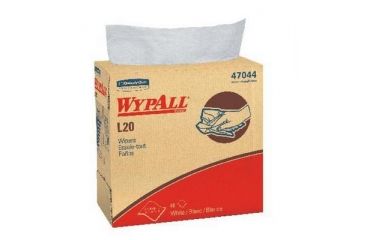 Image of Kimberly Clark WypAll L20 Wipers, Kimberly-Clark Professional 47044-50 White, Pack