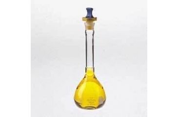 Image of Kimble/Kontes KIMAX Brand Volumetric Flasks with [ST] Polyethylene Stopper, Class A 28014P 5