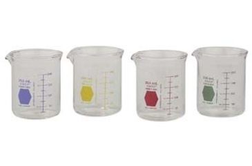 Image of Kimble/Kontes KIMAX Color-Coded Griffin Beakers, Double Scale, Borosilicate Glass, Kimble Chase 14000G 1000 Cool Green Graduations