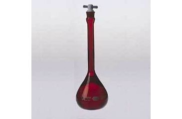Image of Kimble/Kontes KIMAX Volumetric Flasks with [ST] PTFE Stopper, RAY-SORB, Class A, Kimble Chase 28016 10