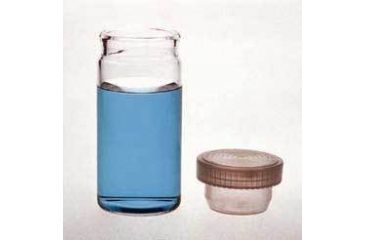 Image of Kimble/Kontes OPTICLEAR Vials, Borosilicate Glass, with Polyethylene Stopper, Kimble 60975L 1