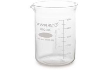 Image of Kimble/Kontes Griffin Low-Form Beakers with Double-Capacity Scale, Borosilicate Glass VW14000 2000