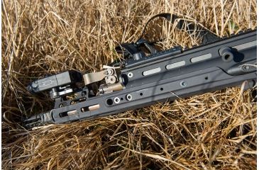 Image of Kinetic Development Group MREX MLOK 4.9 -  Modular Receiver Extension, Includes rail, two picattiny rail sections, screw/wrench kit, Black MRX5-030